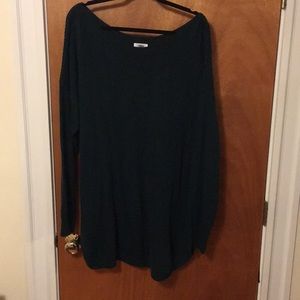 Emerald Green Tunic Sweater